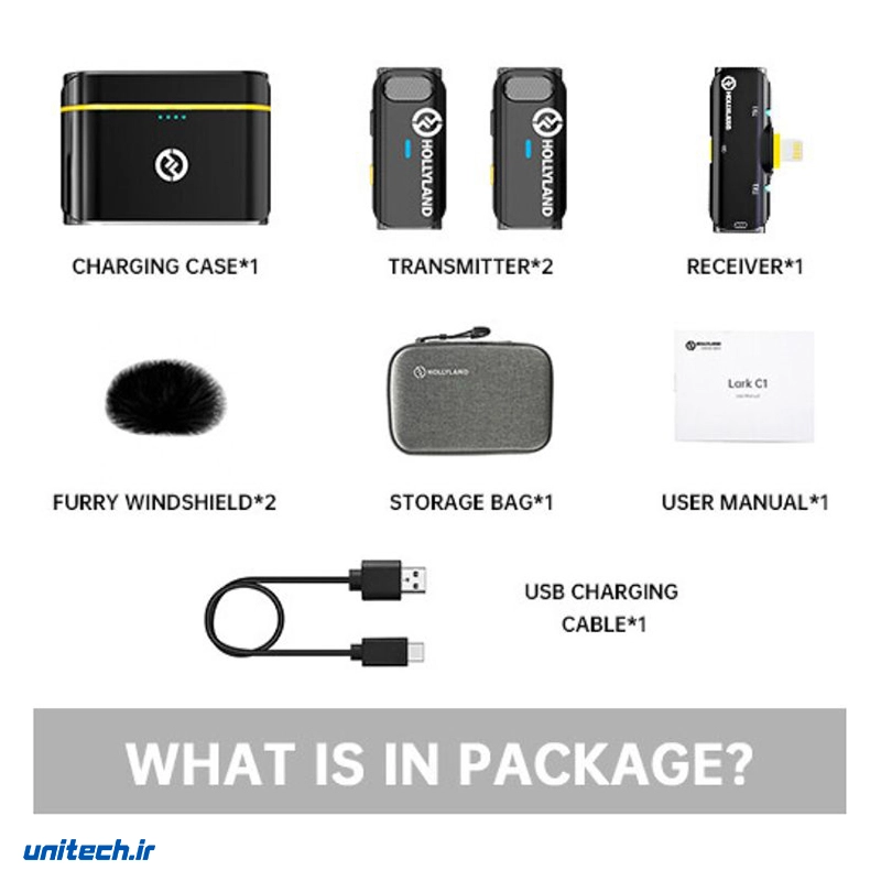 میکروفن بی سیم هالی لند مدل LARK C1 Duo6